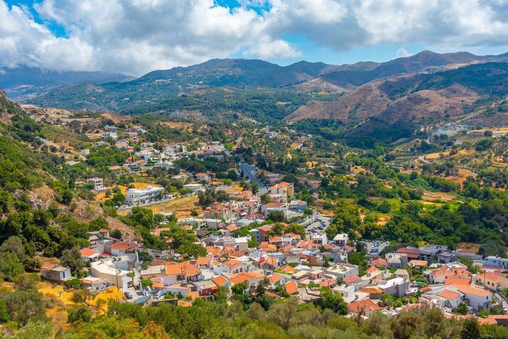 Spili village in Rethymno, Crete